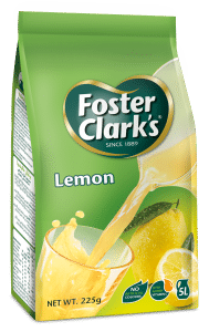 Foster Clark's Lemon FLavoured Powder Drink 225 gram packet