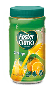 Foster Clark's Orange Flavoured Powder Drink Jar 750 grams